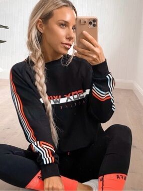 White Fox Boutique Black x Sarah’s Day Crewneck Sweatshirt